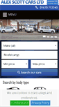 Mobile Screenshot of alexscottcarscramlington.co.uk